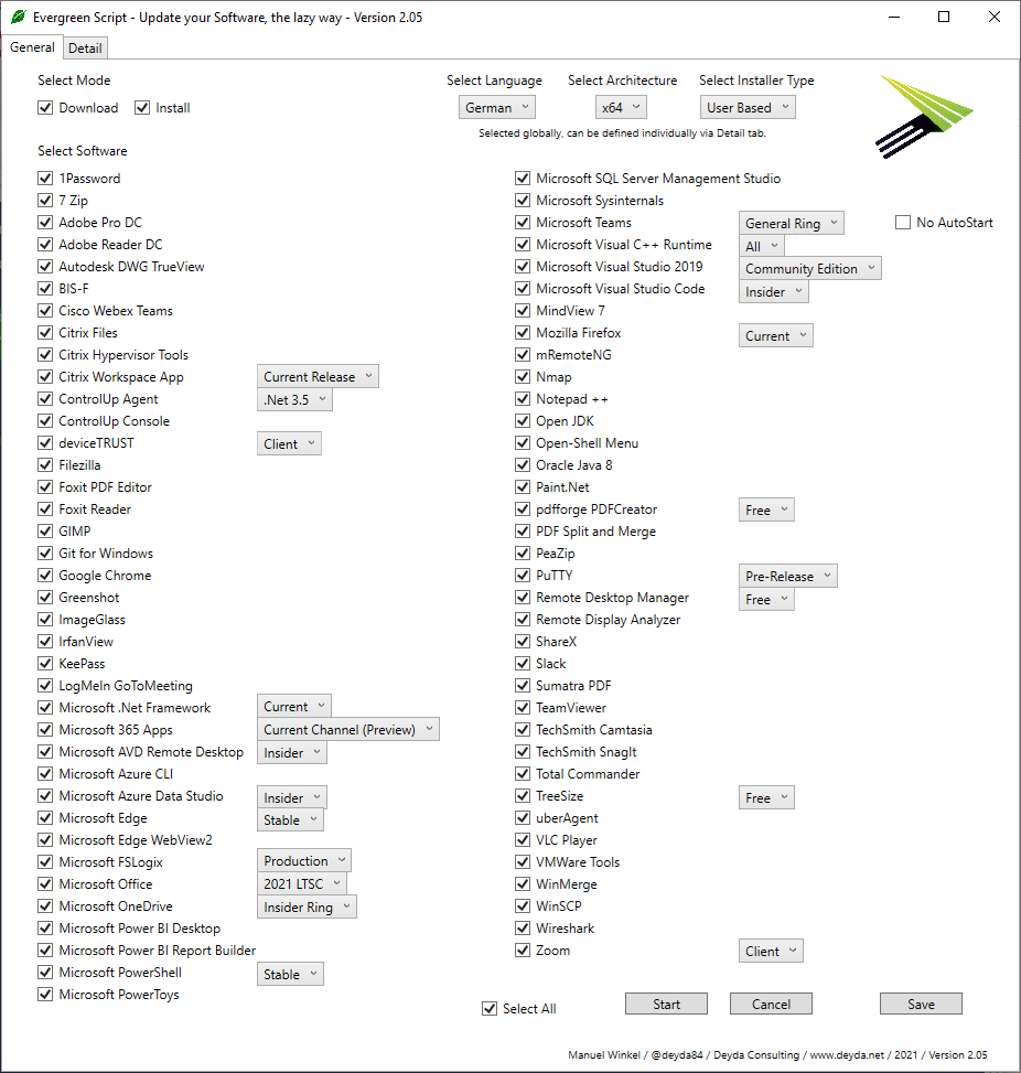 Deyda84's tweet image. Not another new version... 🤣

The new Evergreen Script Version (2.04).

-Add @Citrix WorkspaceApp Web
-Add VCRedist PowerShell module from @stealthpuppy 
-Add @Microsoft Visual C++ Runtime
-Add $LASTEXITCODE

and much more...

bit.ly/3kViXVl

#CitrixCTP #EvergreenScript