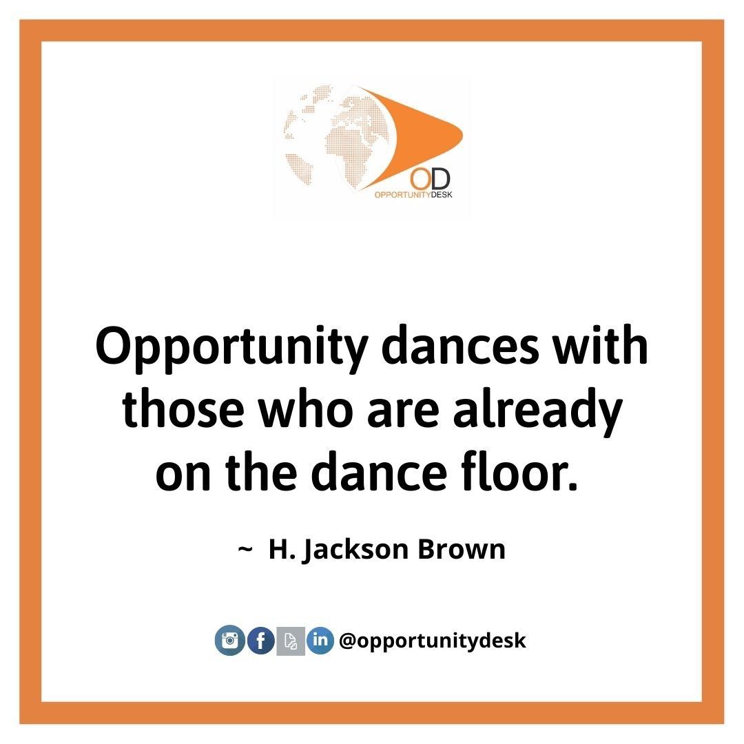 Nevicsorg's tweet image. Opportunity dances with those who are already on the dance floor.

~ H. Jackson Brown

#thursdayvibes #COP26