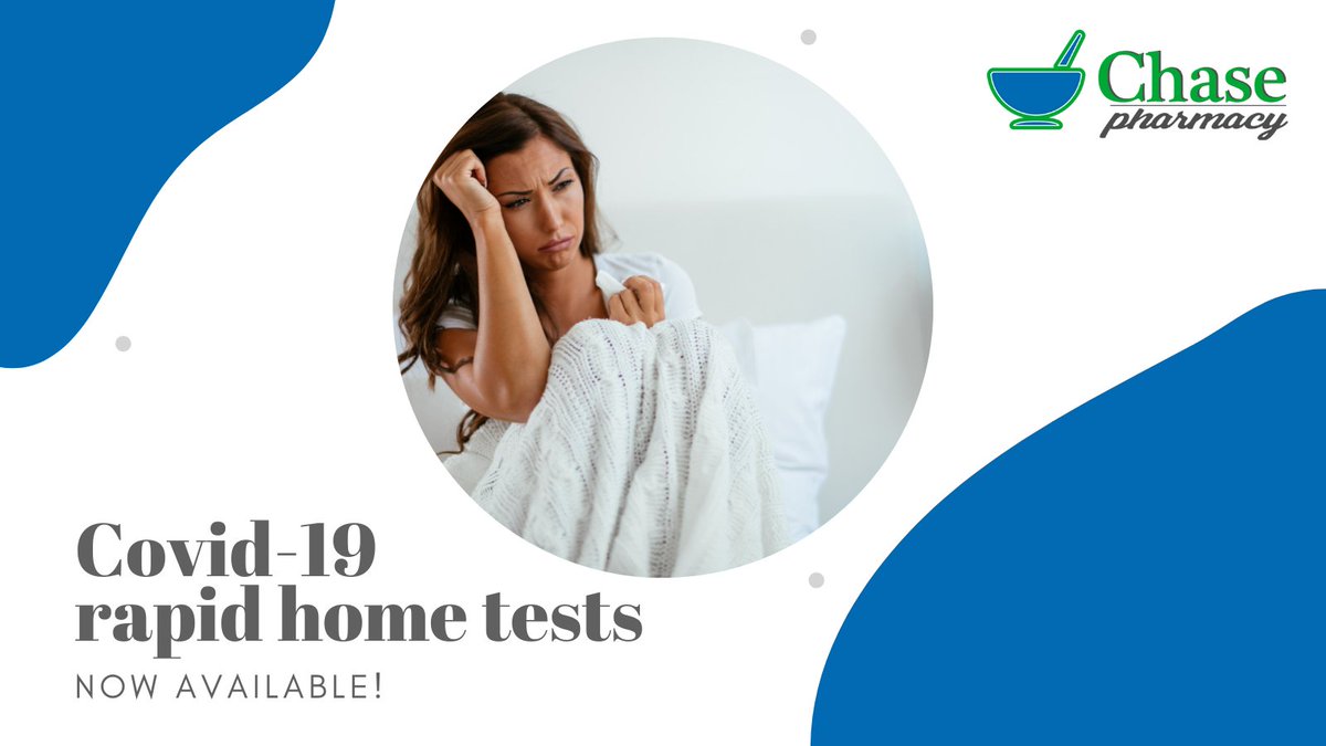 _chasepharmacy's tweet image. Feeling under the weather and not sure if it could be COVID-19?

Skip the hassle and grab one of our COVID-19 home kits for you to test in the comfort of your own home.
#hometestingkit #covid19testing #COVID19hometesting #covid19kits #chasepharmacyinc #chasepharmacy