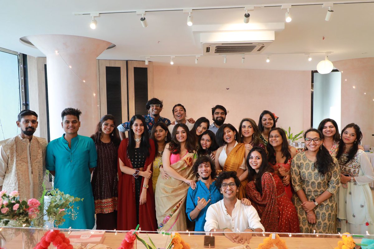 HumansOfBombay's tweet photo. Meet the 'Humans' who capture the beat of humanity, one story at a time.
From our work family to yours - Happy Diwali! :)
#TeamHOB #DreamTeam #Diwali2021 #Diwali #HumansofBombay #Teamgoals https://t.co/iZ6n3wLJ5z