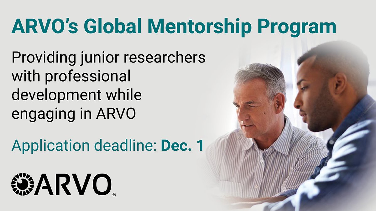 ARVO on Twitter "Pay it forward by applying to be a mentor for