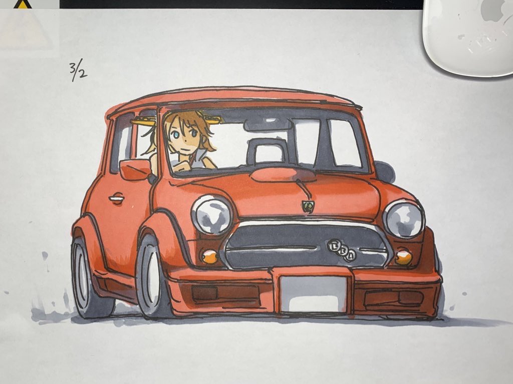 比叡(艦これ) 「#いい4気筒の日 」|ひじからのイラスト