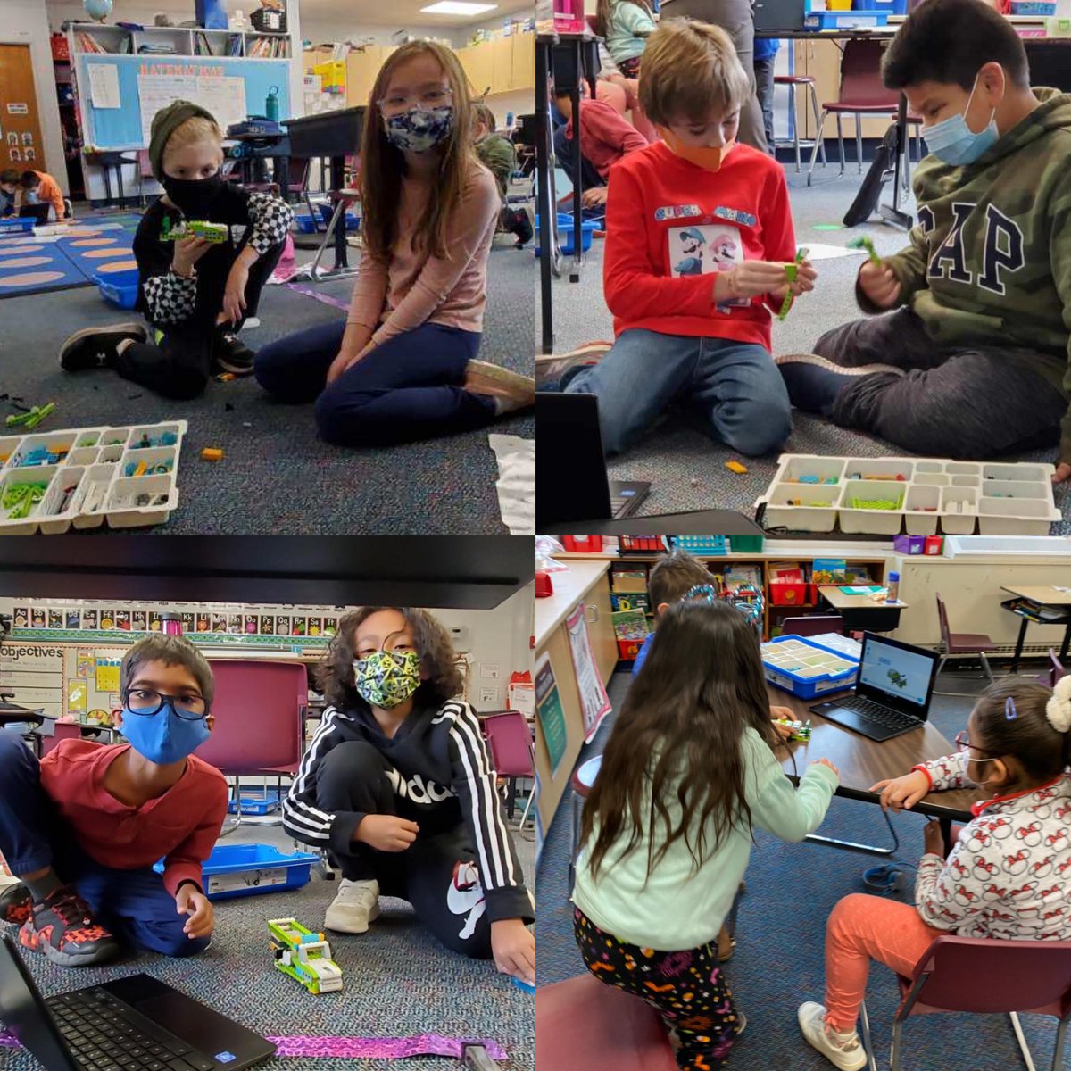 #Naperville203 Beebe’s 2nd-grade Dual Language class is working on their engineering and teamwork skills.