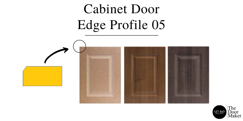 _TheDoorMaker's tweet image. Customize the outer edge profile of your cabinet door. The edge profile refers to how the edges of your doors are designed.

Edge profile 05 has a 45 degree cut off: doormaker.ca/edge-05.html

#builtincloset #builtinwardrobe #customcloset