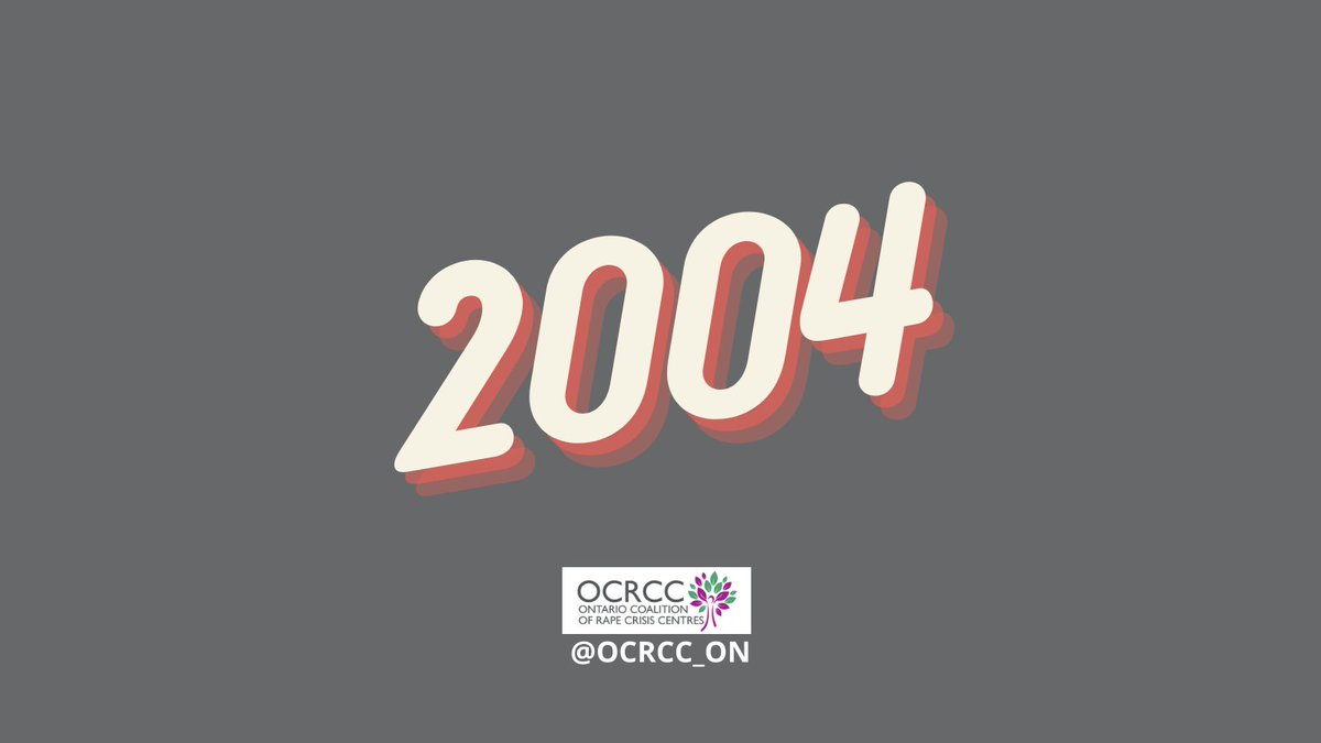OCRCC_ON's tweet photo. 2004: Ontario sexual assault centres saw nominal increases, an annualized 5% increase to re-instate a previous government's cutback in 1995 and no corer increases. Learn more at: https://t.co/Acxu4k4FFh 
#TBT #OCRCC #StrategicPlan #Timeline #2004 #highlights #SexualAssaultCentres https://t.co/KApjvlhTeG