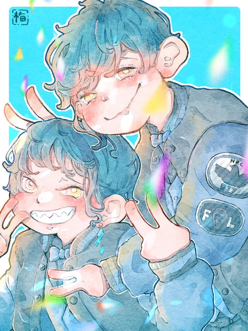 #フロイド・リーチ誕生祭2021#ジェイド・リーチ誕生祭2021 「「今日はおれの/ぼくの相棒の誕生日なんだ!/です!」」 