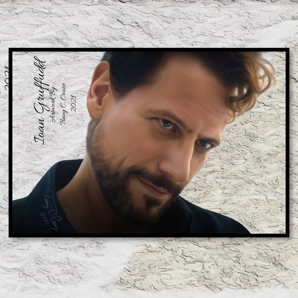 Only1Tracy's tweet photo. My latest #digital #painting of @ioangruffudd as Harrow. #paintings #digitalart #artwork #harrowonhulu #danielharrow #ioangruffudd  #digitaldrawing #digitalpainting #procreate #procreateart #graphicartist #artist #istandwithioan #dontbelieverumors #kingarthur #fantastic4 https://t.co/X7v3vnawL4
