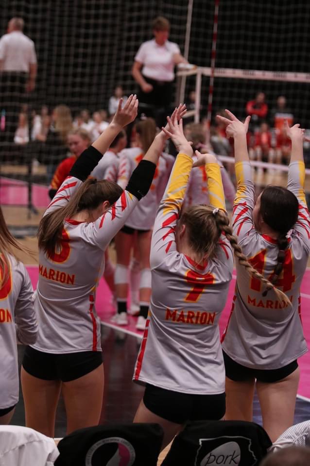 I have had many people comment about our bench this season including several IGHSAU personnel. If you ever think the only way you can make an impact on a team is by playing, just watch our bench!! They make our team better everyday when others are not watching! Thank you ladies!