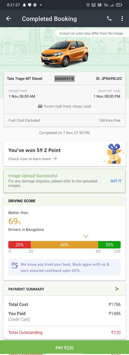 GeorgeJosbin's tweet photo. #zoomcar#badservice#irresponsibledeliveryandpickup They were 1.30 hrs late to deliver the car without any reason. Pickup time they respond to my call. I parked inside the #forummallkoramangala. They were call me back after one day asking about "where is the car?" Kindly don't go. https://t.co/1SjuyqLUVB