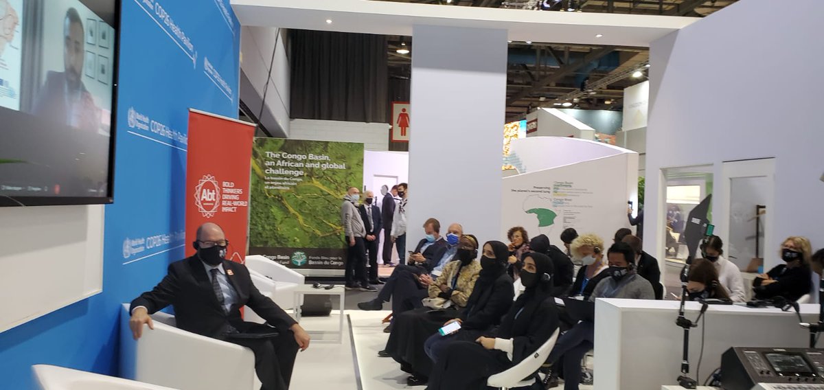AbtGlobalImpact's tweet photo. Scenes from today's session at #COP26Glasgow. If you missed it, the recording will be available here: https://t.co/YRyOsxtNeA https://t.co/dU7NTwLhA3