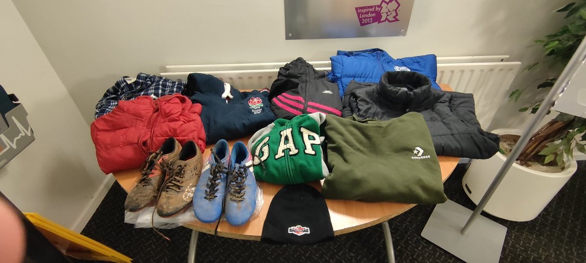 Lots of lonely lost property waiting to be claimed and returned. Please come into reception and be reunited! 

Anything that is sadly left behind will be donated to charity.