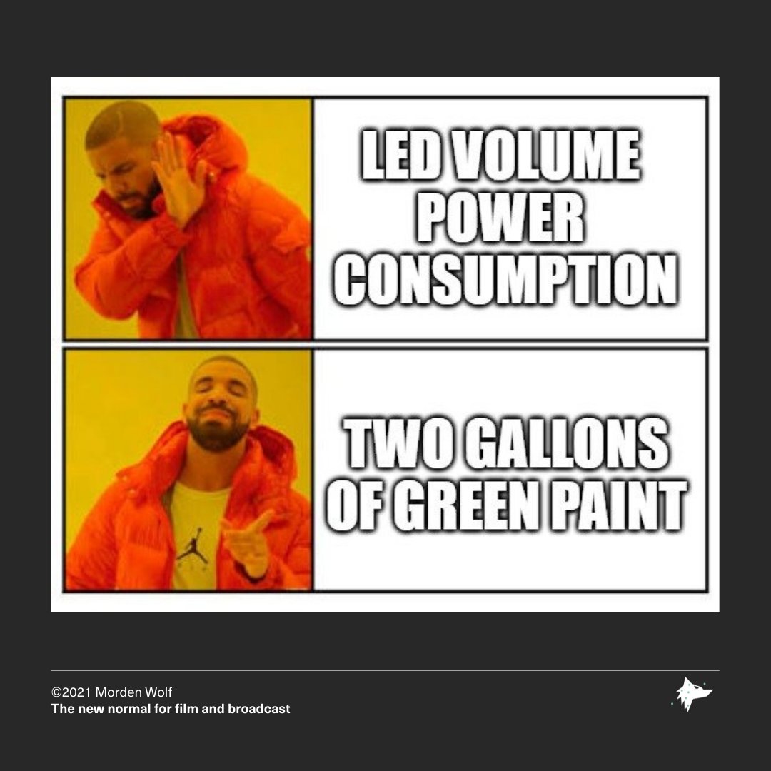 Not only are green screen studios more economical, but they are more efficient and sustainable - with minimal power consumption, low upfront costs, and a reduction in project timelines.

Click here discover why Virtual Production is the future of filming: mordenwolf.com