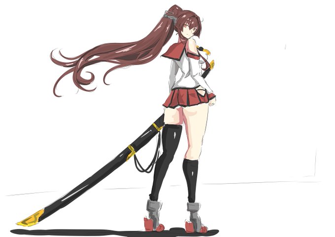 制服大和、描いたのこれ以来だった、、、
どんだけ水着や下着描いたの、、、と、、、、スマヌスマヌ 