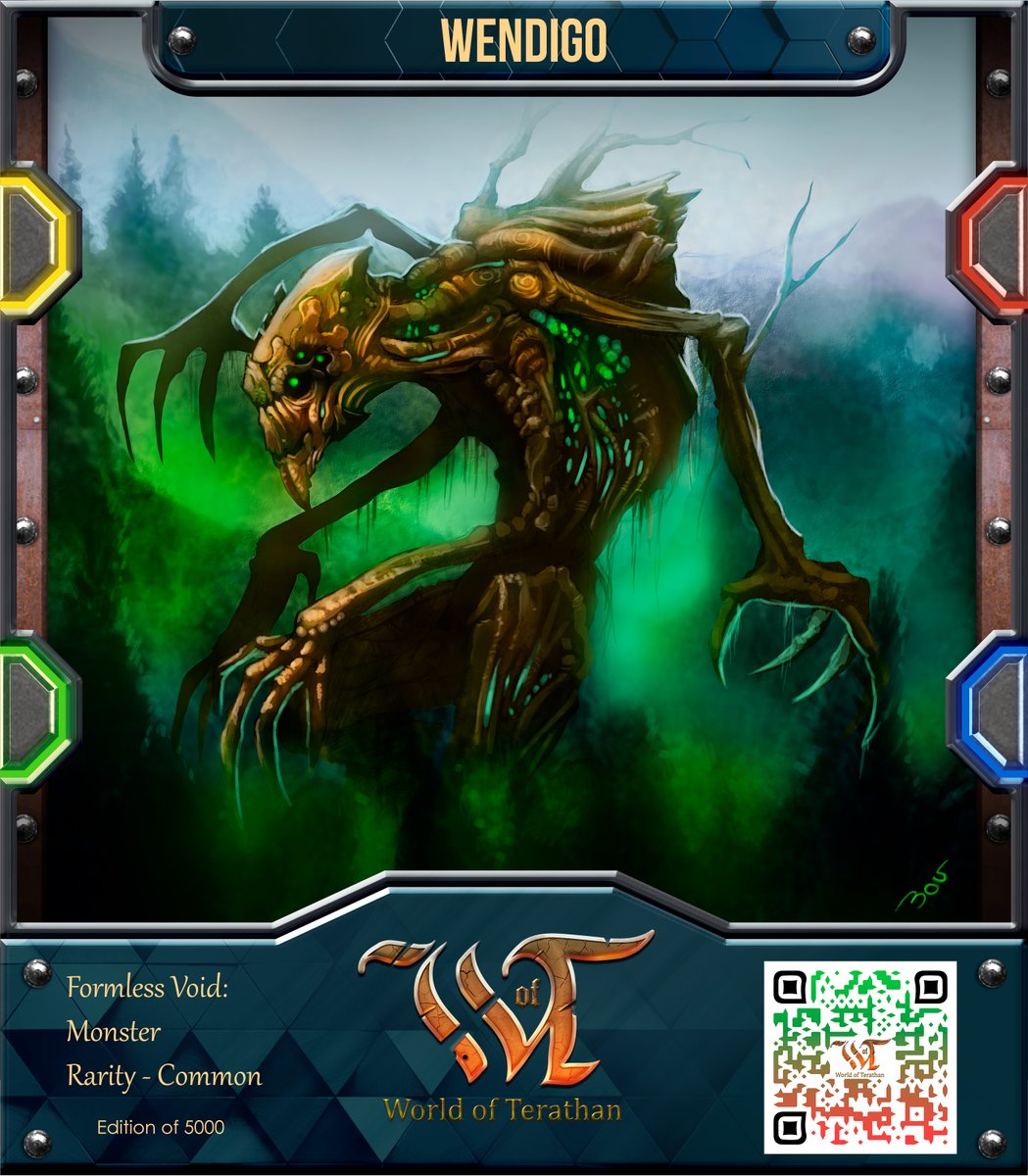 worldofterathan's tweet photo. Walking through the forest, I hear a branch crack from behind. Turning around, my eyes could not focus on the gargantuan monster that stood before me. The forest is alive and wants me as a meal. #worldofterathan
#formlessvoid
#wendigo
#elementar
#terathan
#opensea
#NFTCommunity https://t.co/r8AzwWXSHx
