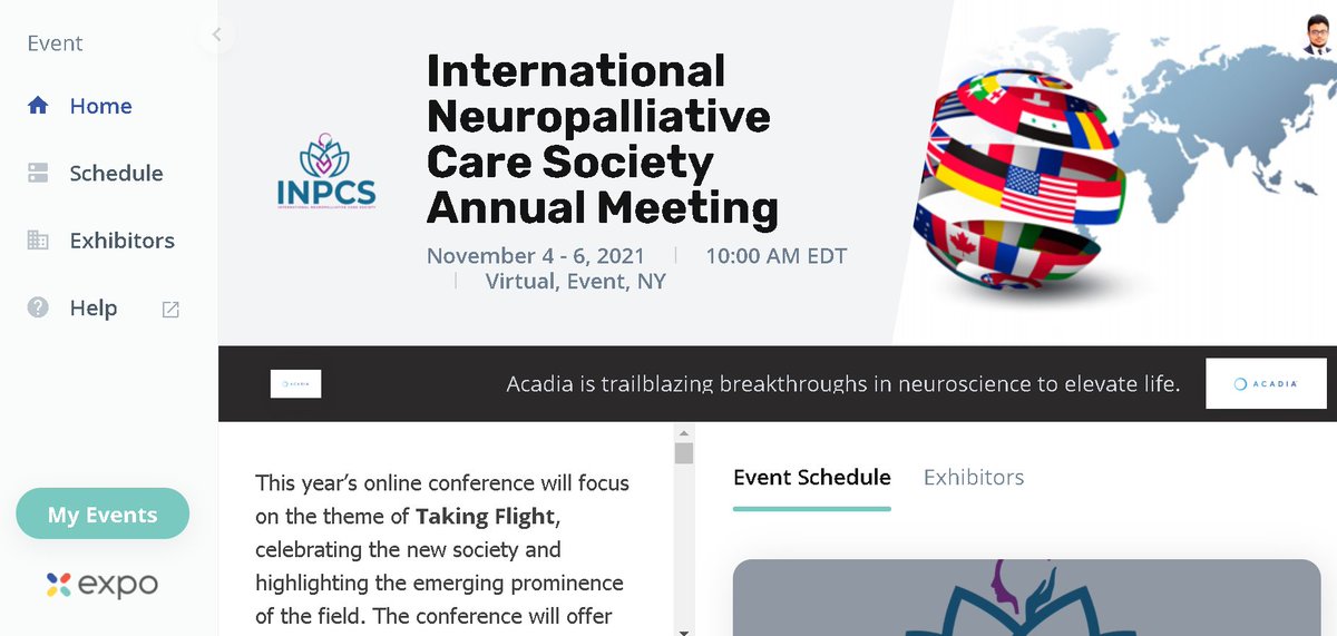 NeuroAhmad's tweet photo. 1st Annual meeting of Neuro-palliative Care Society!
@Neuropalcare
Starting now with INPCS President
@BenziKluger
giving presidential address!
Attend at: https://t.co/1C9CJshuGg
#inpcs #neuropalcare #inpcs2021 #neurosurgery #neurology https://t.co/BWXxqCkEdy