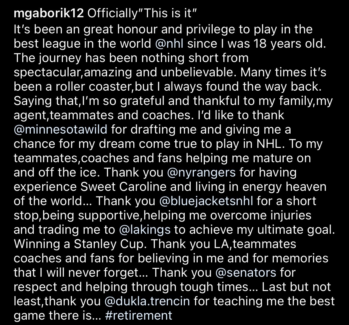 Marian Gaborik (@MGaborik12) on Twitter photo 2021-11-04 15:04:39