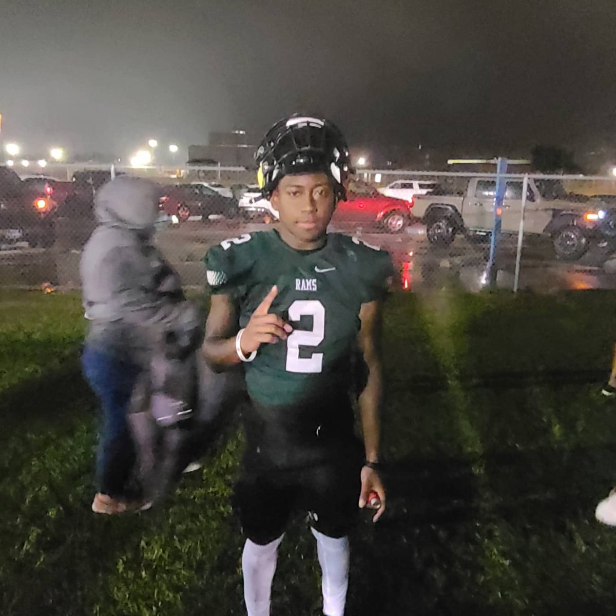 MoNelson16's tweet photo. If you know my son Eric journey, you know this is BIG. ACL surgery 2 yrs ago, broken Clavicle a yr ago. He's STILL standing 🖤🤍💚🏈💨💯🙏👏🤘
#My Eazy E
#Mayde Creek High School
#District Champs
#Undefeated 
@EricNel78745072 https://t.co/vgIZ2QfJVZ