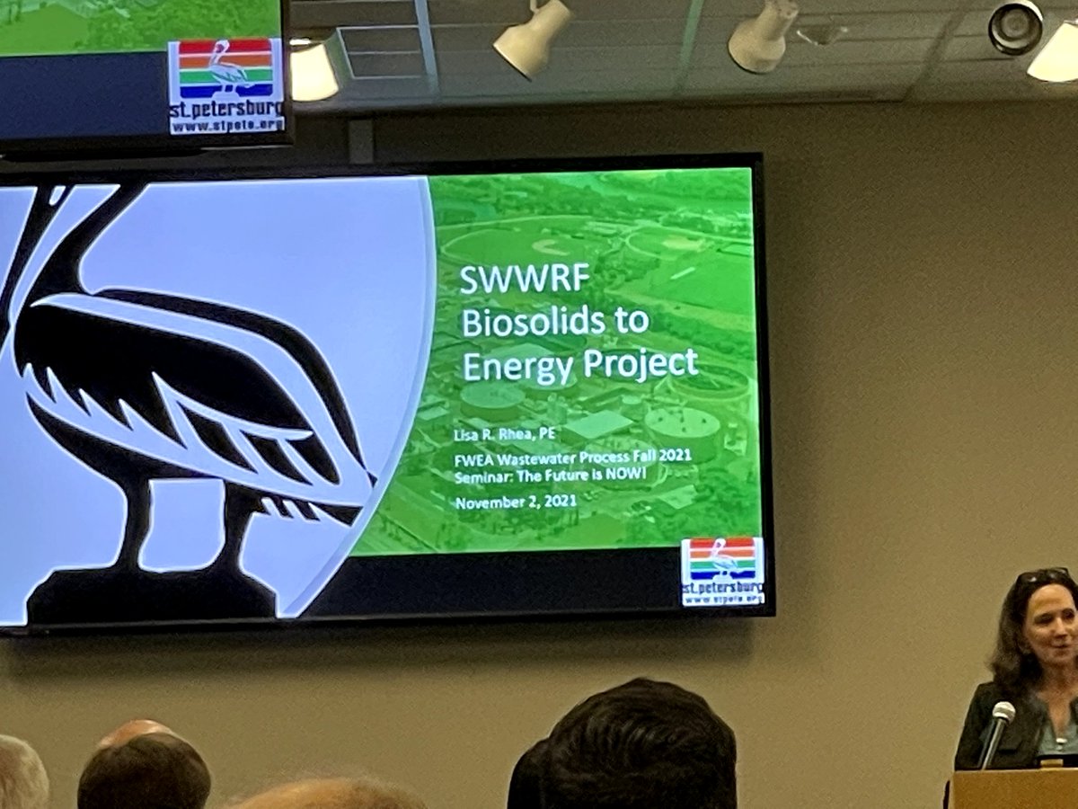FWEA75's tweet photo. On Tuesday, Nov 2, the #FWEA Wastewater Process Committee hosted Fall 2021 Seminar:Β The Future is NOW!Β at St. Pete College EpiCenter in Clearwater.Β AttendeesΒ saw technical presentations, including keynote by Megan Ross of Pinellas County Utilities.Β Thanks to all for coming https://t.co/ZbZavhBP5G