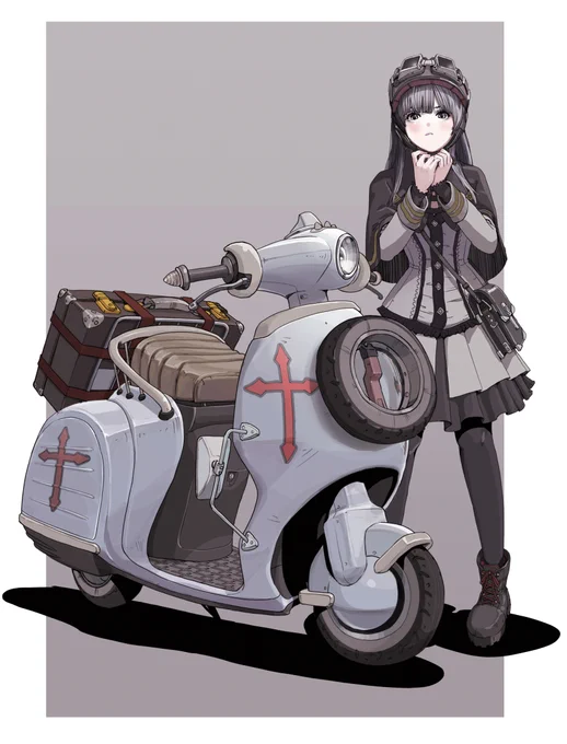 こんなスクーターなら可愛いかな 