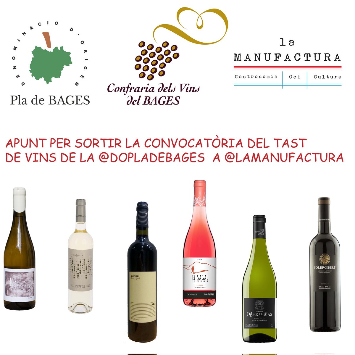 25 de novembre tast de vins dels cellers de la <a href="/dopladebages/">DO Pla de Bages</a> a <a href="/GRUPTOMAS/">GRUP TO[+]</a>