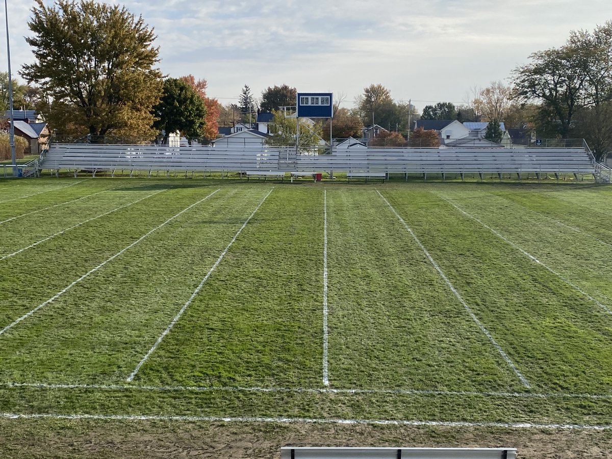 We are SUPER EXCITED to play on this field Saturday!

It has been rolled, thatched, and mowed twice and is back in great shape after the wet game last week. 

HUGE SHOUT OUT to RK Landscaping for the amazing work!
<a href="/AthleticCarey/">Carey Athletic Boosters</a> <a href="/EVackert/">E Vackert CHS Sports</a> <a href="/CHSBlueDevil1/">Peter Cole, Servant Leader</a> <a href="/CHSBlueDevilSec/">Carey HS Office</a>