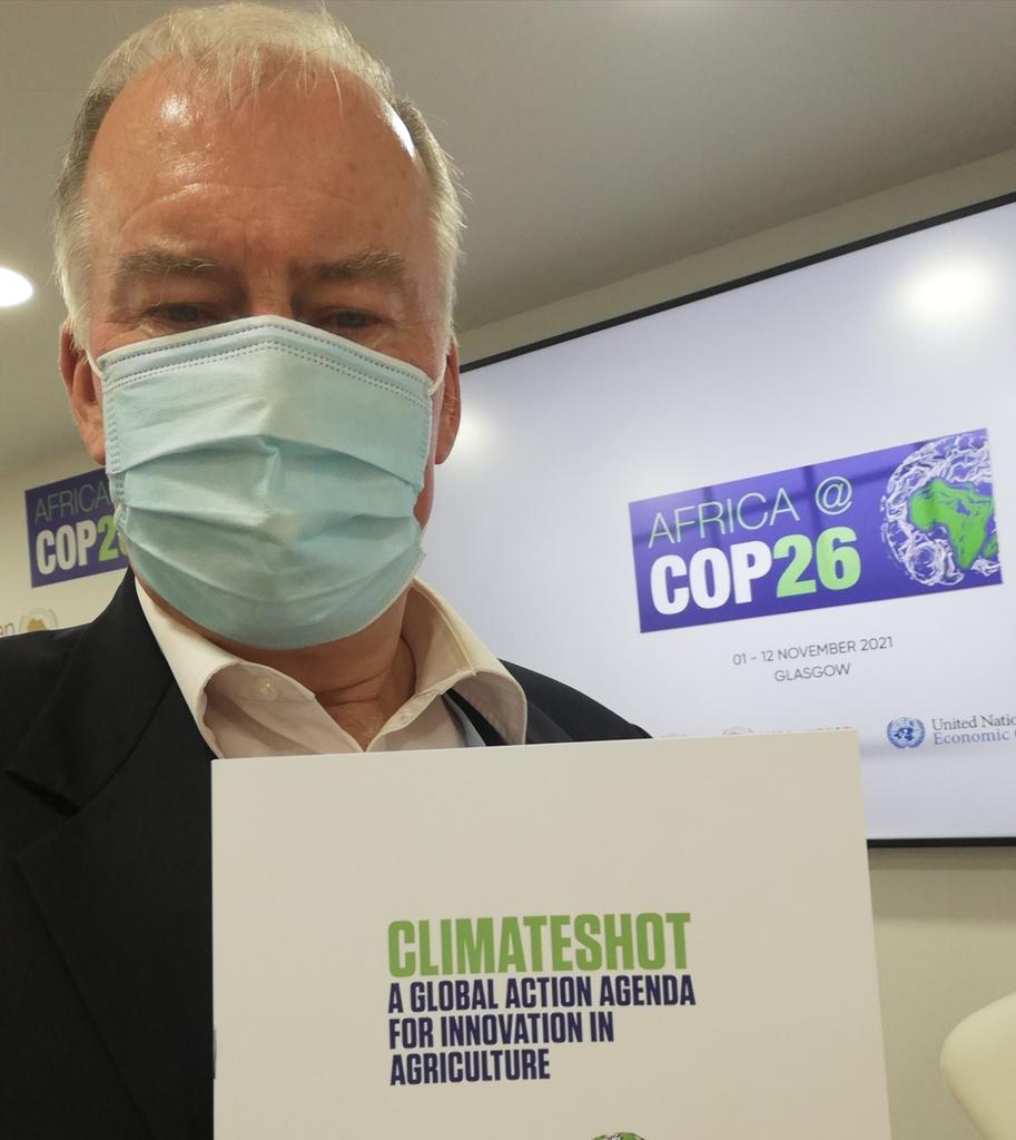 JCBarrett53's tweet photo. Interesting session today at #CO26. @RTI_INTL_DEV. Innovation fundamental to transforming food and market systems in Africa in face of climate change. https://t.co/KPcUoyxrSF