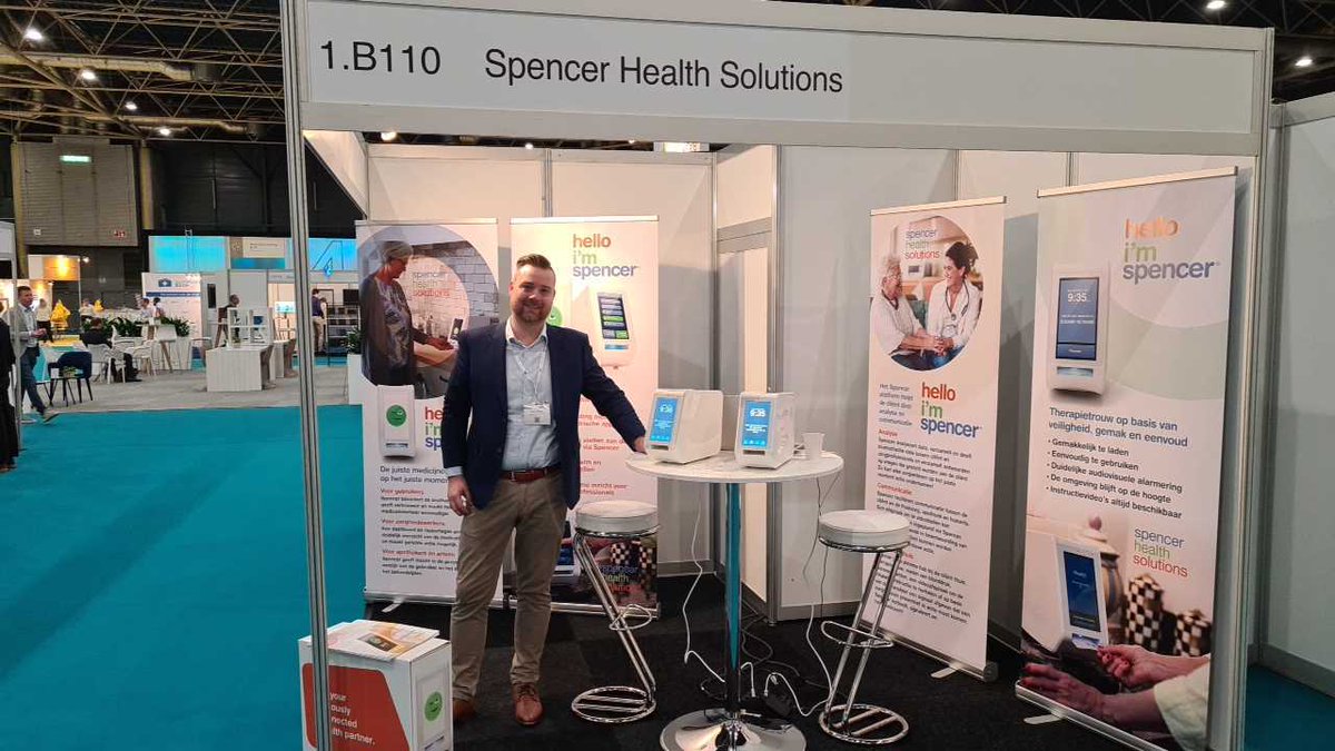 spencerhealth's tweet photo. Kom langs bij onze stand om 'spencer te ontmoeten'! #jaarbeurs #zict #dutchhealthhub #digitalhealth https://t.co/K3vCbIkIsU Zeg hallo tegen Marco! https://t.co/zlC2IfOu3S