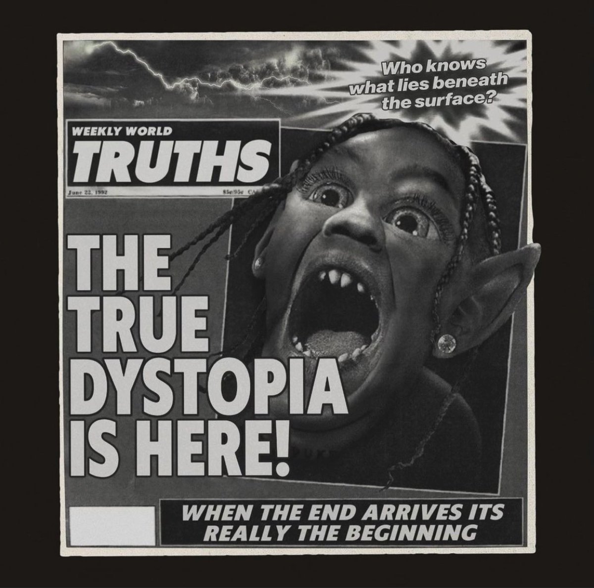 USRapDiscovery's tweet photo. Travis Scott annonce la sortie de « Dystopia » cette nuit 💥

Ce pourrait être une mixtape avant la sortie de son album Utopia, ou bien un simple son 👀 https://t.co/OZQTgepSN9