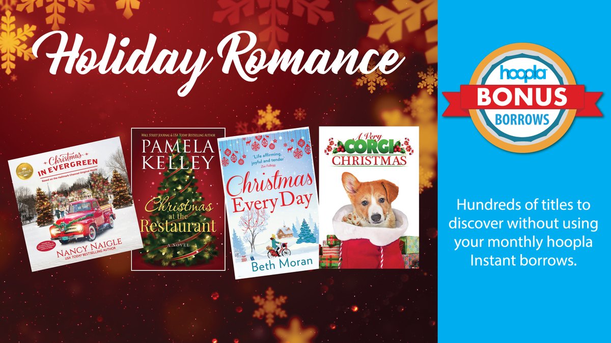 delcolibraries's tweet photo. Hoopla Bonus Borrows are back November 1 - 30 with new themed collections! Choose from hundreds of titles in the Bonus Borrows collection. These hoopla Instant titles do not count towards your six checkout limit! Find the full list of titles here: https://t.co/kZm3vYSD4A https://t.co/aRCLxlrWxC
