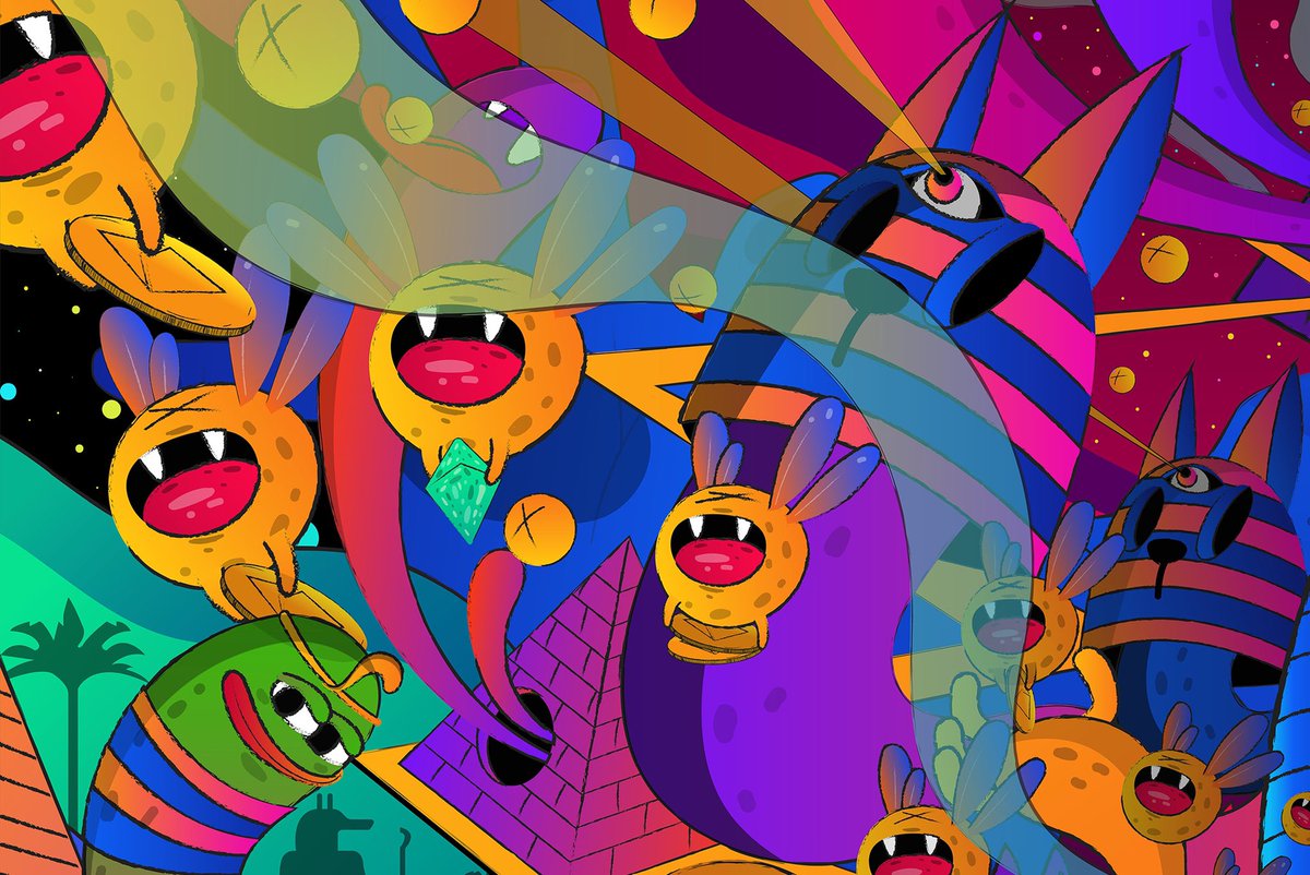 Hello everyone,I just listed my 8th artwork on @withFND 🧞‍♂️💥🧞‍♀️🐸

💥“PHAROH CRYPTO PARTY”💥

 Hope you all enjoy watching my artwork.

Link : foundation.app/@THEJUM/~/1044…

Thank you.😃