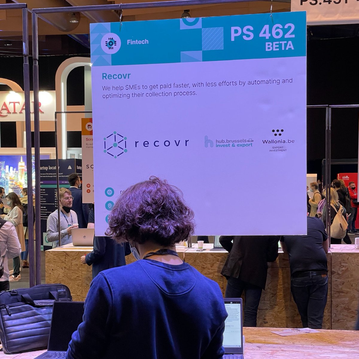 theapisuite's tweet photo. Allow us to plug @getrecovr 🎤 and say “cheers” to even more fellow Belgians at #WebSummit 2021 ✨ https://t.co/dfPYzZIY6I