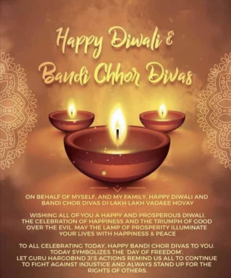 Happy #Diwali and #bandichordiwas to all those who celebrate! 🕯