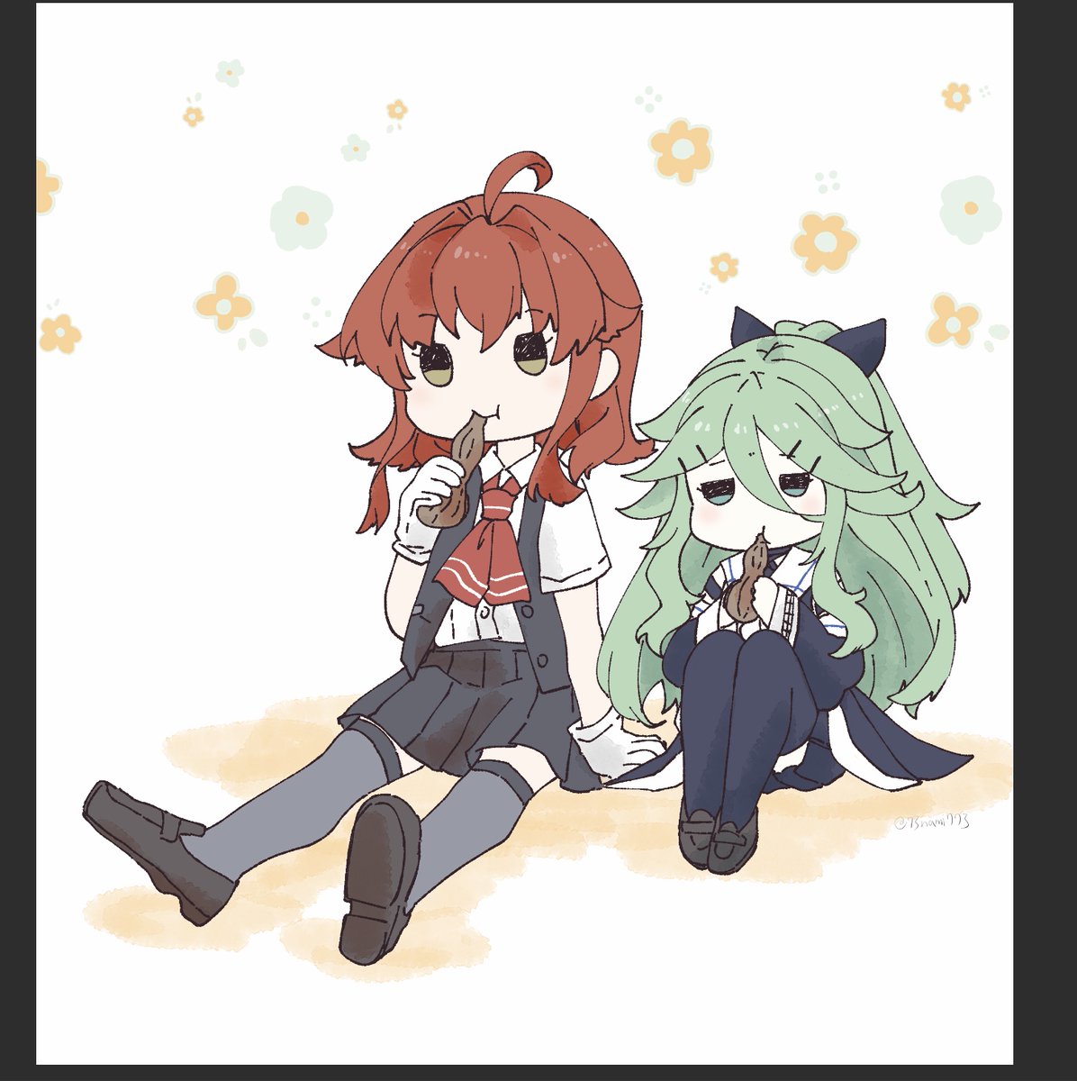 これはオーバーレイだけどピンク系重ねて夢カワっぽい雰囲気で気に入ってる絵の加工前と加工後 