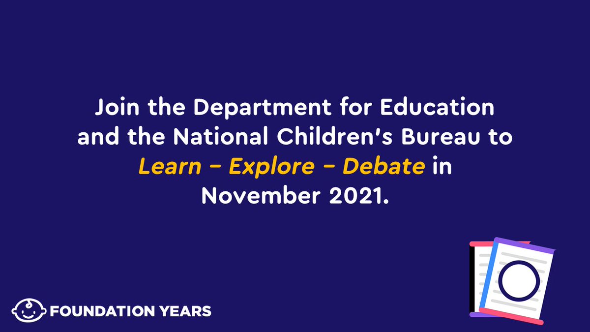 FoundationYears's tweet image. 📢 We have released a limited number of places for our Learn - Explore - Debate events next week for #earlyyears practitioners. 

Find out more and book here: bit.ly/3BOLcKl  #LEDevents