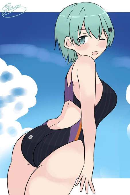 #いいおしりの日 
この短髪鈴谷かな 