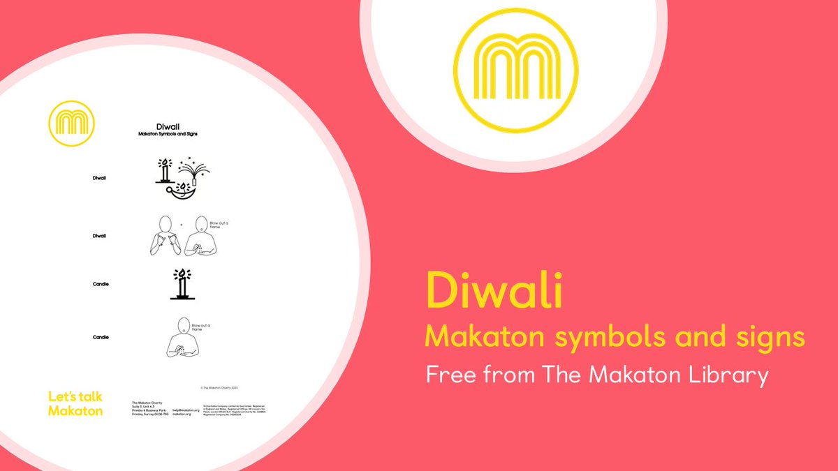 Wishing a #HappyDiwali to everyone celebrating 🕯️🎉

We have a free download of Makaton symbols and signs available from The Makaton Library! Haven't signed up? It's free to join via makaton.org/.../Contact...…