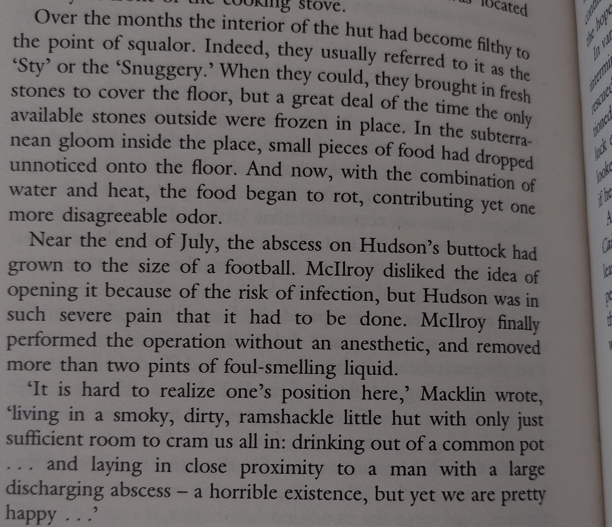 CliveDavisUK's tweet photo. When you think you've had a hard day, it's always useful to read about Shackleton and his team marooned in the Antarctic. #NotFirstWorldProblems https://t.co/ZzHDrDedvy