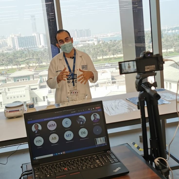 HWU_Engineer's tweet photo. More than 100 Students from the UAE and Malaysia joined us for our "Global Sustainability Engineer for a Day" event - learning about and designing processes for #SDG Clean Water and Sanitation #ThisIsEngineeringDay https://t.co/fazfgoS8z3