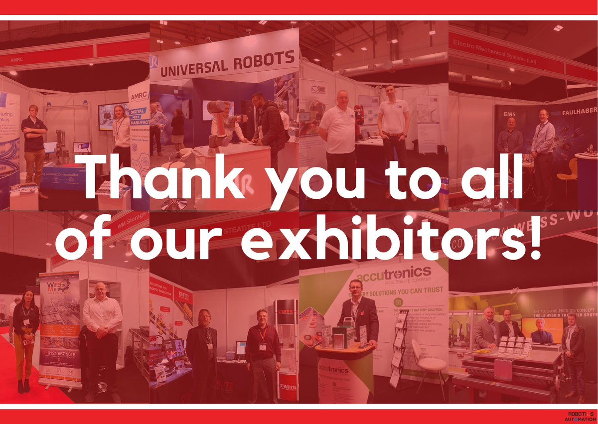 roboticsautoex's tweet photo. We wanted to thank all of of this year's exhibitors for making this a great show!
#roboticsauto21 #exhibitors #Robotics https://t.co/d2xFhiDgZe