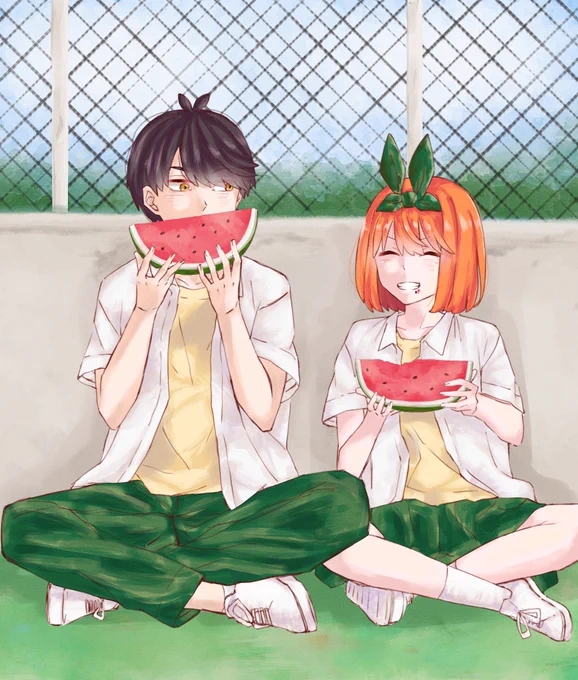 ね～上杉さん、一緒に食べると美味しいですよね!?

#五等分の花嫁 
#風四 