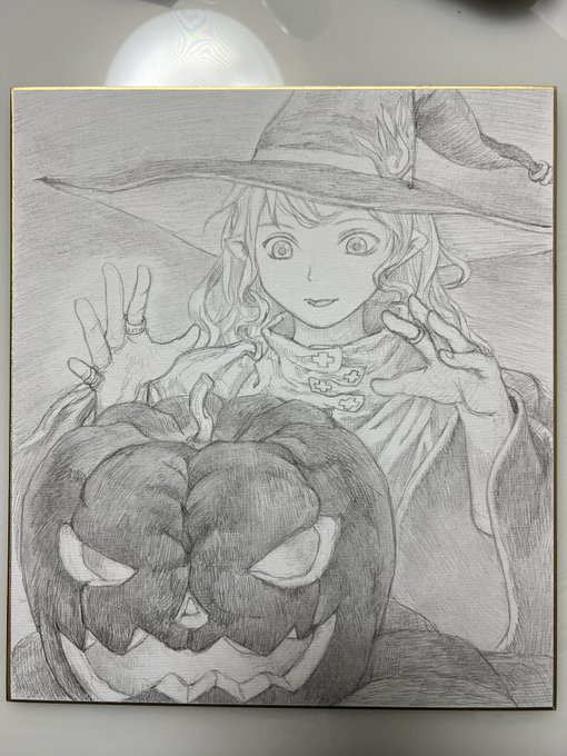 https://t.co/xqNO3OfYUB大感謝祭2021halloween caiman大感謝祭2021Halloweenのために描き下ろした色紙です。よろしくお願いします 