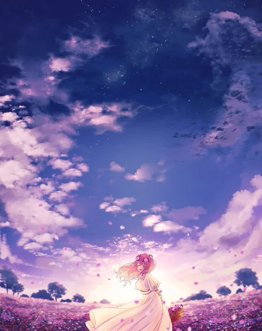 わいっしゅさんの紅掛空色みて私も大好きな色だったので過去作紹介させていただきます🌿
この色を探して夕方は外をよく歩いてます、今時期は特にこの色が多い気がします 