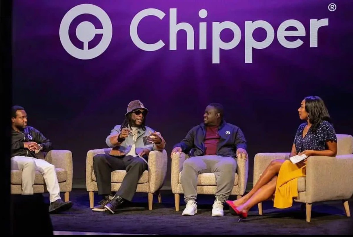 Blackdotmandy's tweet photo. This bring back memories from the @Chippercashapp launch in the Us with Odogwu @burnaboy speaking about making transactions with chipper app, how swift and easy it is 🔥
#BankOnChipper
#ChipperXBurna @chippercashapp https://t.co/Q1Sq6RhFST