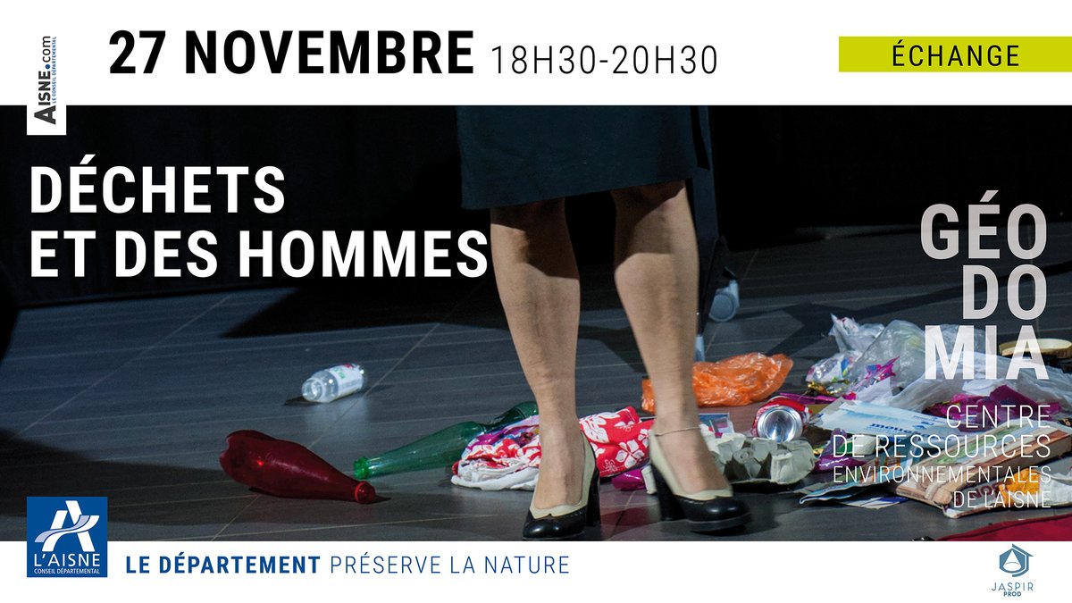 RDV le 27 nov. pour découvrir "Déchets et des hommes", une conf gesticulée de Tifen Ducharne ! Pensez à vous inscrire au 0323803220 !  #serd2021