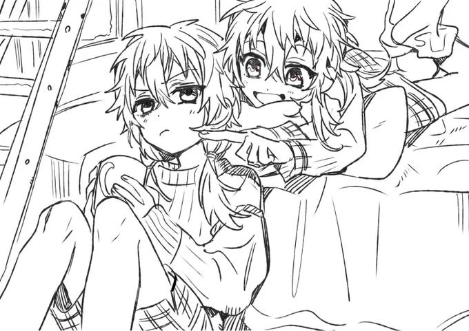 ハロウィンその後4
「遅かったですね。またあの子と寄り道ですか?」
「あれれぇ〜、もしかして」
「違います」
「ヤキモチ」
「違います」

#魔女と花子くん 