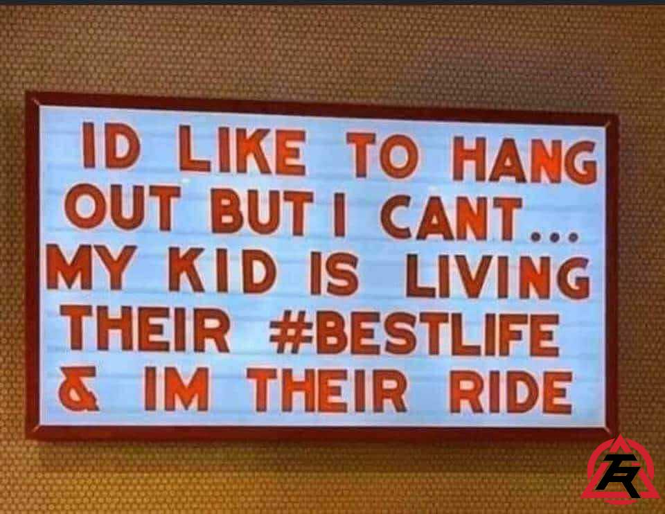 brandontkd's tweet photo. One of the many sad truths of adulting. 😅

Do parents even make their kids walk places anymore? https://t.co/TMpnBBuG4c