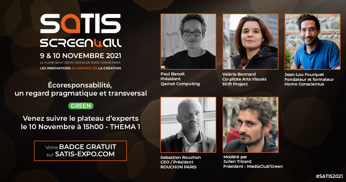 Qarnot's tweet photo. [#Savethedate] Retrouvez Paul Benoit, co-fondateur et Président de Qarnot au #satisexpo pour parler écoresponsabilité !

📣 Écoresponsabilité, un regard pragmatique et transversal
📆 le 10/11 à 15h 
✅ Badge gratuit : https://t.co/fMvwj3P75C

#SATIS2021 #greencloudcomputing https://t.co/ksqD5tFOwp