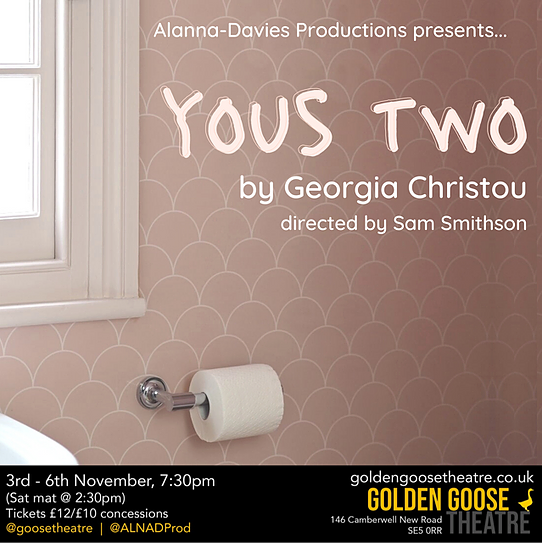 BETCamberwell's tweet photo. Catch #YousTwo at @GooseTheatre for a new take on Georgia Christou’s blistering debut play about love, sacrifice and responsibility.
On till 6th Nov https://t.co/S8VwS1ZiCe https://t.co/Qcy8jY3jnb