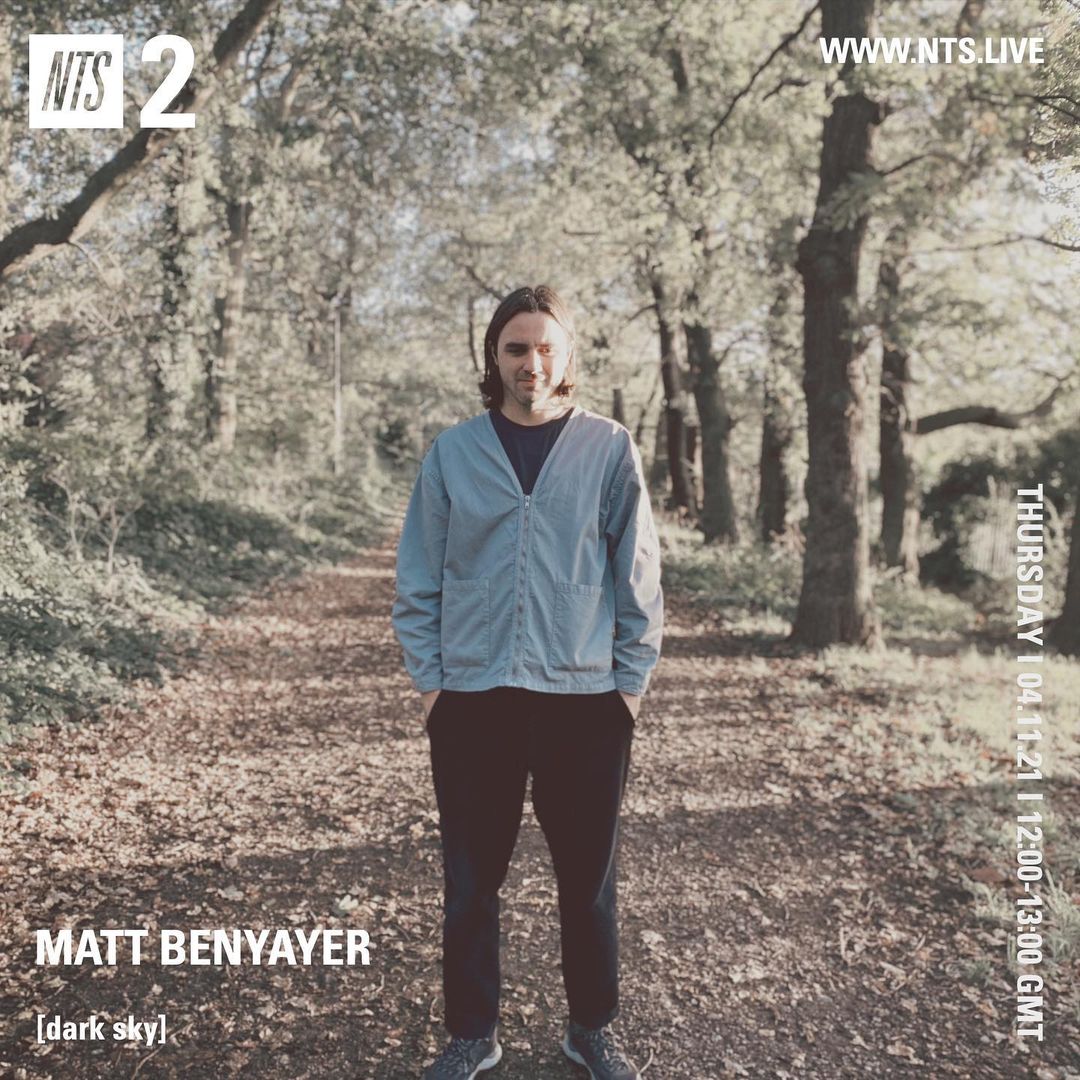 .@_darksky_'s Matt Benyayer stops by the studio for the next hour Sharing lots of new music & original productions from an upcoming project - stay locked: nts.live/2