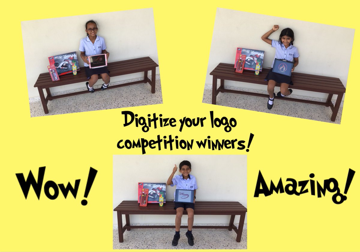 JESSPrimaryYR4's tweet image. Congratulations to our winners for the ‘Digitize your logo’ competition for our Formula Ethara theme! Sumaira, Nyla and Youky created fantastic, professional logos and were chosen to win our top prizes. Well done to everyone who took part! #JESSPrimary #JESSYear4 #formulaethara